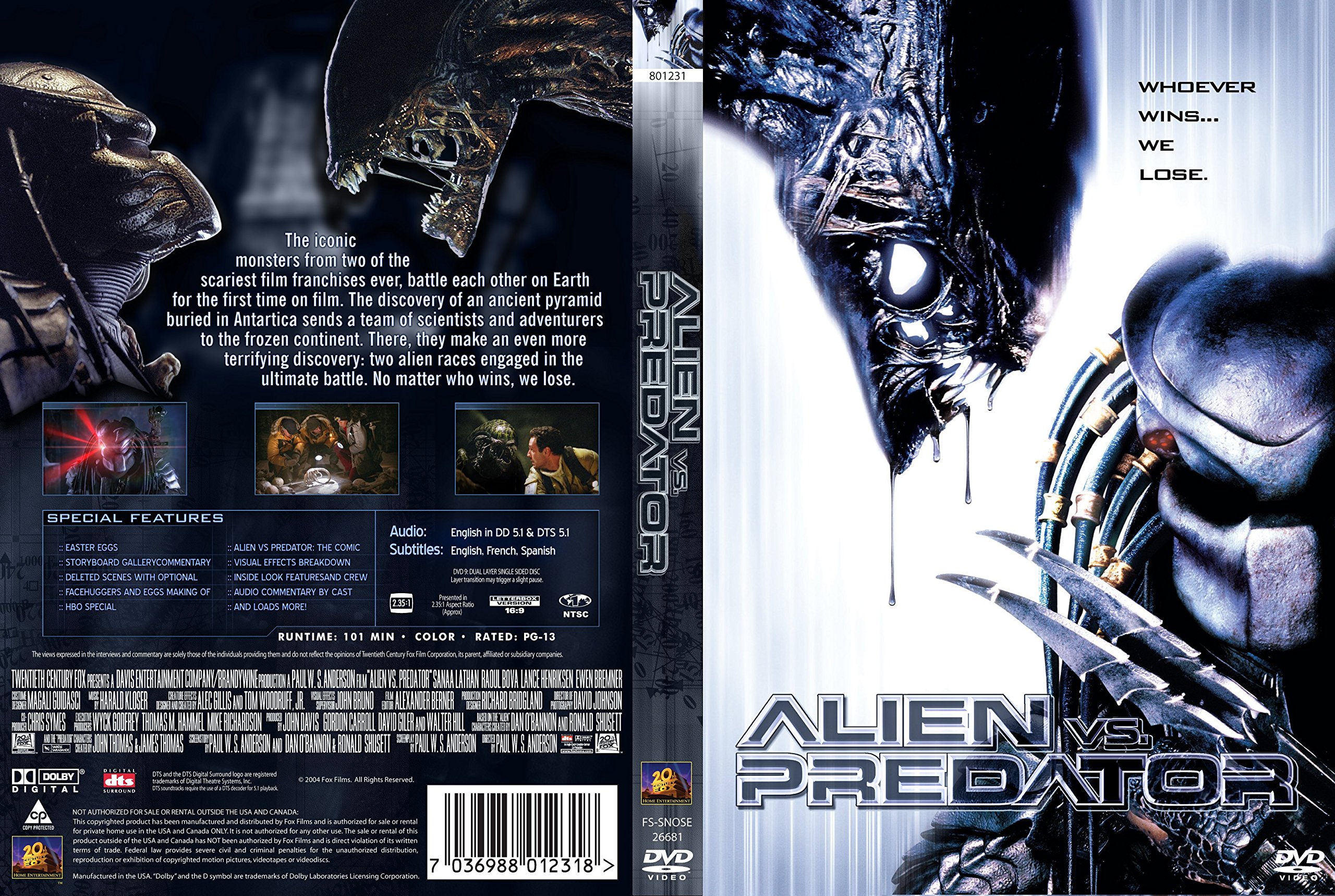 Amazon.com: Alien vs. Predator [Region 2] : Paul W.S. Anderson